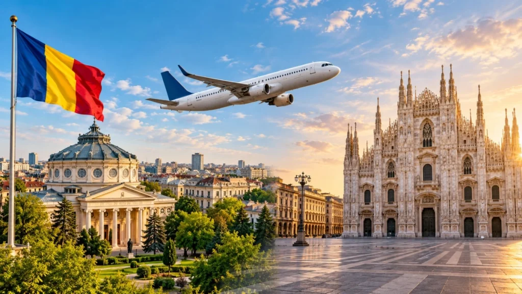 Moduri de a planifica o călătorie din România către Milano